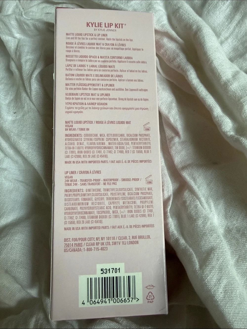 Kylie Matte Liquid Lipstick & Lip Liner Set - Dusty Rose - Picture 3 of 5
